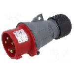 Conector alimentare AC, IEC 60309, IP44, 16A, 415V AC, 5 pini, AMPHENOL - 2CMA101967R1000