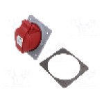 Conector alimentare AC, IEC 60309, IP44, 16A, 415V AC, 5 pini, AMPHENOL - 2CMA170021R1000