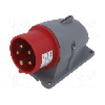 Conector alimentare AC, IEC 60309, IP44, 16A, 415V AC, 5 pini, AMPHENOL - 2CMA193307R1000