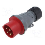 Conector alimentare AC, IEC 60309, IP44, 16A, 460V, 4 pini, AMPHENOL - 2CMA101960R1000