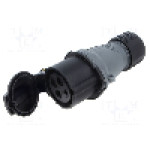 Conector alimentare AC, IEC 60309, IP44, 16A, 500V AC, 4 pini, AMPHENOL - 2CMA102013R1000