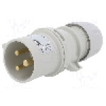Conector alimentare AC, IEC 60309, IP44, 16A, 50V AC, 3 pini, PCE - 013-1