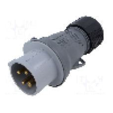 Conector alimentare AC, IEC 60309, IP44, 16A, {{Tensiune nominala}}, 4 pini, AMPHENOL - 2CMA101961R1000