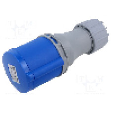 Conector alimentare AC, IEC 60309, IP44, 32A, 0,23kV, 3 pini, TAIZHOU BAOLUDA ELECTRIC - QX-522