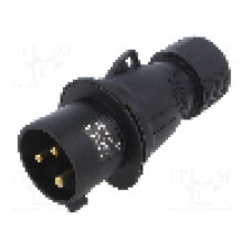 Conector alimentare AC, IEC 60309, IP44, 32A, 0,25kV, 250V AC, 3 pini, AMPHENOL - 2CMA103581R1000