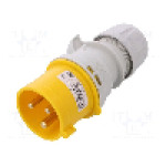 Conector alimentare AC, IEC 60309, IP44, 32A, 110V AC, 3 pini, PCE - 023-4