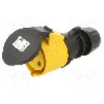Conector alimentare AC, IEC 60309, IP44, 32A, 110V AC, 3 pini, PCE - 2239-4