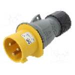 Conector alimentare AC, IEC 60309, IP44, 32A, 130V AC, 3 pini, AMPHENOL - 2CMA101974R1000