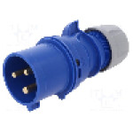 Conector alimentare AC, IEC 60309, IP44, 32A, 230V AC, 3 pini, PCE - 023-6