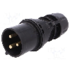 Conector alimentare AC, IEC 60309, IP44, 32A, 230V AC, 3 pini, PCE - 023-6X