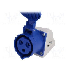 Conector alimentare AC, IEC 60309, IP44, 32A, 230V AC, 3 pini, PCE - 123-6K