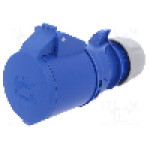 Conector alimentare AC, IEC 60309, IP44, 32A, 230V AC, 3 pini, PCE - 223-6