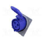 Conector alimentare AC, IEC 60309, IP44, 32A, 250V AC, 3 pini, AMPHENOL - 2CMA170027R1000