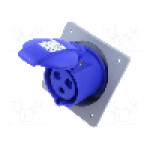 Conector alimentare AC, IEC 60309, IP44, 32A, 250V AC, 3 pini, AMPHENOL - 2CMA193266R1000