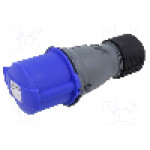 Conector alimentare AC, IEC 60309, IP44, 32A, 250V AC, 4 pini, AMPHENOL - 2CMA102042R1000