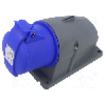 Conector alimentare AC, IEC 60309, IP44, 32A, 250V AC, 4 pini, AMPHENOL - 2CMA193132R1000