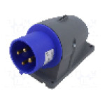 Conector alimentare AC, IEC 60309, IP44, 32A, 250V AC, 4 pini, AMPHENOL - 2CMA193324R1000