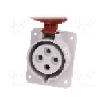 Conector alimentare AC, IEC 60309, IP44, 32A, 400V AC, 4 pini, PAWBOL - B.1057