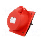 Conector alimentare AC, IEC 60309, IP44, 32A, 400V AC, 4 pini, PCE - 424-6