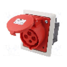 Conector alimentare AC, IEC 60309, IP44, 32A, 400V AC, 4 pini, PCE - 424-6PKR
