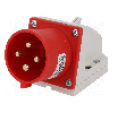 Conector alimentare AC, IEC 60309, IP44, 32A, 400V AC, 4 pini, PCE - 524-6