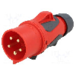 Conector alimentare AC, IEC 60309, IP44, 32A, 400V AC, 5 pini, PCE - 0253-6