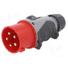 Conector alimentare AC, IEC 60309, IP44, 32A, 400V AC, 5 pini, PCE - 0253-6TT
