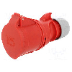 Conector alimentare AC, IEC 60309, IP44, 32A, 400V AC, 5 pini, PCE - 225-6