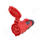 Conector alimentare AC, IEC 60309, IP44, 32A, 400V AC, 5 pini, PCE - 2253-6