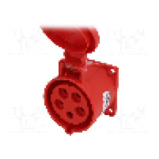 Conector alimentare AC, IEC 60309, IP44, 32A, 400V AC, 5 pini, PCE - 325-6
