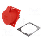 Conector alimentare AC, IEC 60309, IP44, 32A, 400V AC, 5 pini, PCE - 425-6