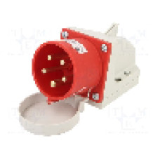 Conector alimentare AC, IEC 60309, IP44, 32A, 400V AC, 5 pini, PCE - 525-6T