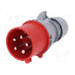 Conector alimentare AC, IEC 60309, IP44, 32A, 400V AC, 5 pini, PCE - 7025-6TT