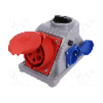 Conector alimentare AC, IEC 60309, IP44, 32A, 400V AC, 5 pini, PCE - 960625411W
