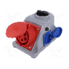 Conector alimentare AC, IEC 60309, IP44, 32A, 400V AC, 5 pini, PCE - 96062542W
