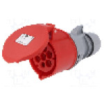 Conector alimentare AC, IEC 60309, IP44, 32A, 400V AC, 7 pini, PCE - 227-6V