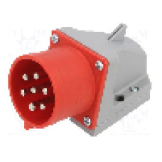 Conector alimentare AC, IEC 60309, IP44, 32A, 400V AC, 7 pini, PCE - 527-6V
