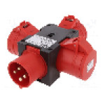 Conector alimentare AC, IEC 60309, IP44, 32A, 400V AC, {{Numarul de pini}} pini, PCE - 9430008W