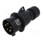 Conector alimentare AC, IEC 60309, IP44, 32A, 415V, 5 pini, AMPHENOL - 2CMA103593R1000
