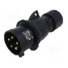 Conector alimentare AC, IEC 60309, IP44, 32A, 415V, 5 pini, AMPHENOL - 2CMA103593R1000