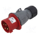 Conector alimentare AC, IEC 60309, IP44, 32A, 415V AC, 4 pini, AMPHENOL - 2CMA101984R1000