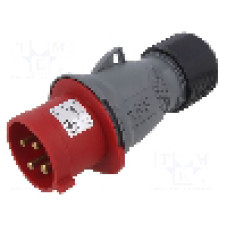 Conector alimentare AC, IEC 60309, IP44, 32A, 415V AC, 4 pini, AMPHENOL - 2CMA101984R1000