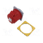 Conector alimentare AC, IEC 60309, IP44, 32A, 415V AC, 4 pini, AMPHENOL - 2CMA193250R1000