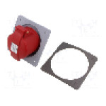 Conector alimentare AC, IEC 60309, IP44, 32A, 415V AC, 5 pini, AMPHENOL - 2CMA193283R1000