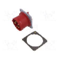 Conector alimentare AC, IEC 60309, IP44, 32A, 415V AC, 5 pini, AMPHENOL - 2CMA193451R1000