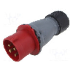 Conector alimentare AC, IEC 60309, IP44, 32A, 460V, 4 pini, AMPHENOL - 2CMA101988R1000