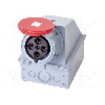 Conector alimentare AC, IEC 60309, IP44, 60A, 415V, 415V AC, 4 pini, AMPHENOL - 2CMA101890R1000