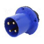 Conector alimentare AC, IEC 60309, IP44, 63A, 0,25kV, 250V AC, 4 pini, AMPHENOL - 2CMA167226R1000