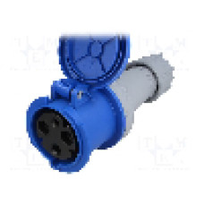 Conector alimentare AC, IEC 60309, IP44, 63A, 230V AC, 3 pini, PCE - 2331-6