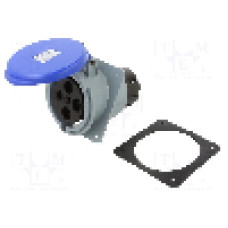 Conector alimentare AC, IEC 60309, IP44, 63A, 250V AC, 4 pini, AMPHENOL - 2CMA167422R1000